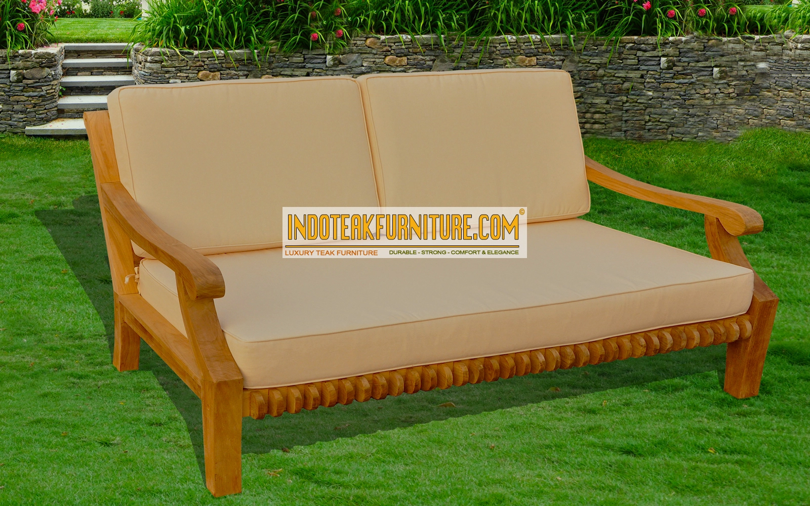 Cushion For Teak Couch Deep Seating Bench – Garden Furniture Supplier Indonesia