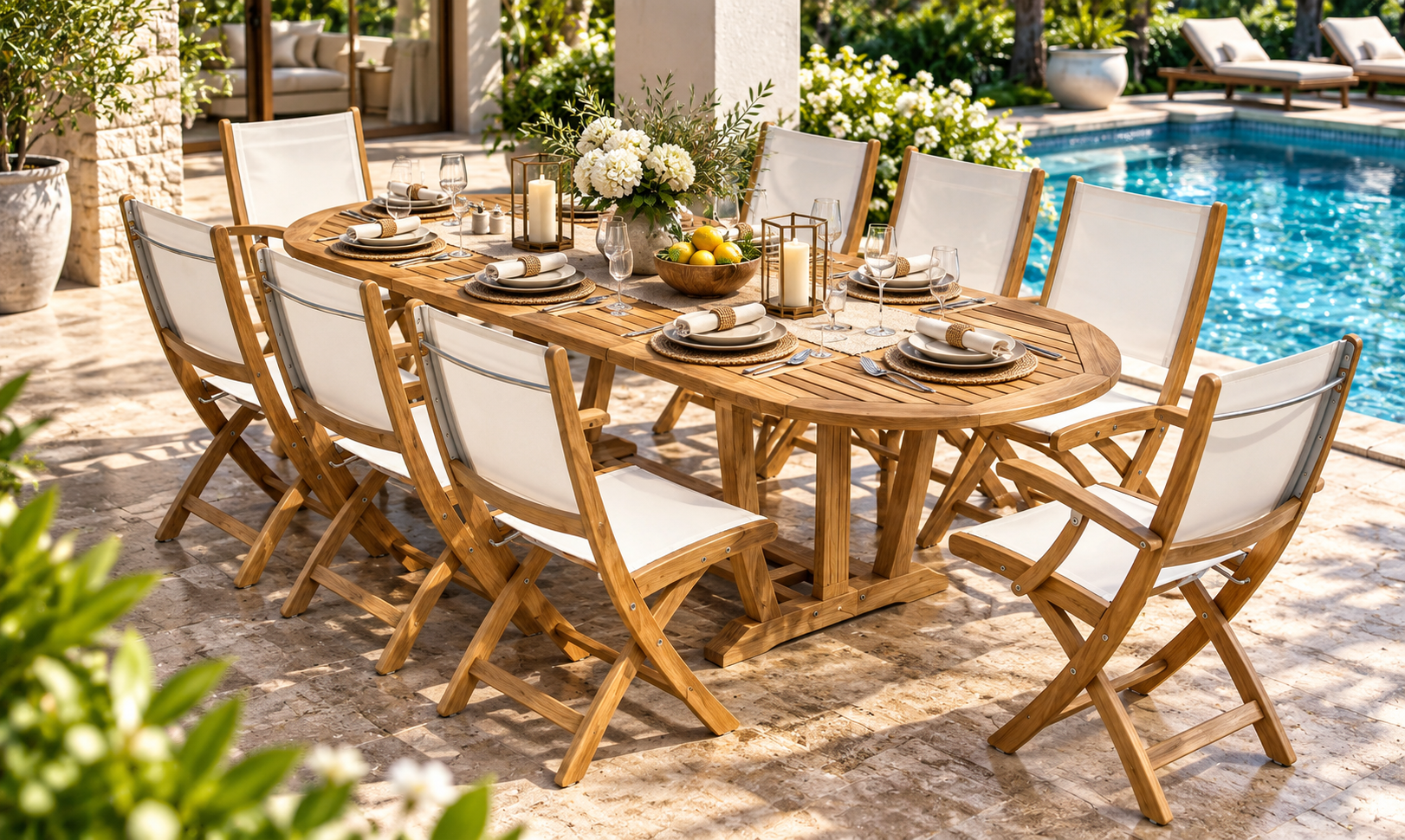 Elegant outdoor living furniture inspiration